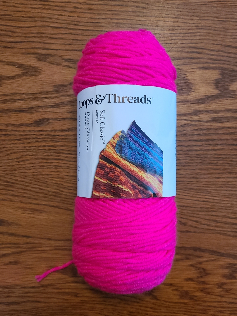 Loops & Threads Hot Pink Soft Classic Yarn
